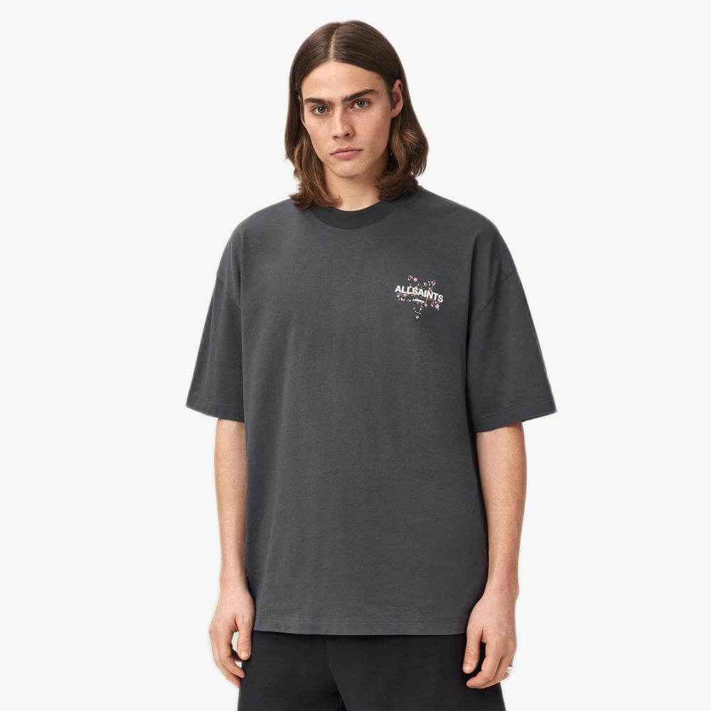 AllSaints Pentacle Oversized Short Sleeve Graphic T-Shirt